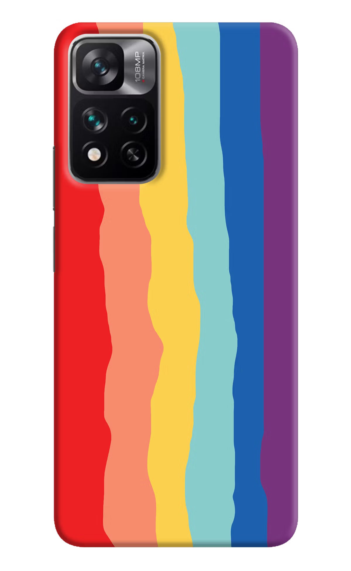 Rainbow Mi 11i 5G/11i 5G Hypercharge Hard Case Back Cover by Casekaro