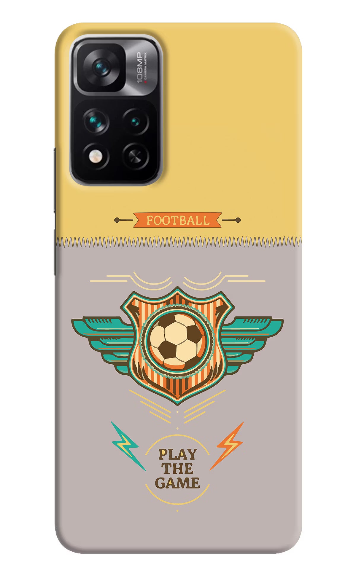 Football Mi 11i 5G/11i 5G Hypercharge Hard Case Back Cover by Casekaro