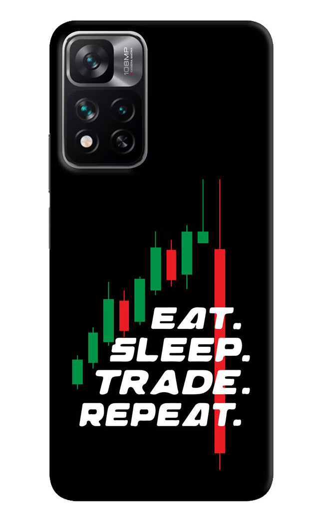 Eat Sleep Trade Repeat Mi 11i 5G/11i 5G Hypercharge Hard Case Back Cover by Casekaro