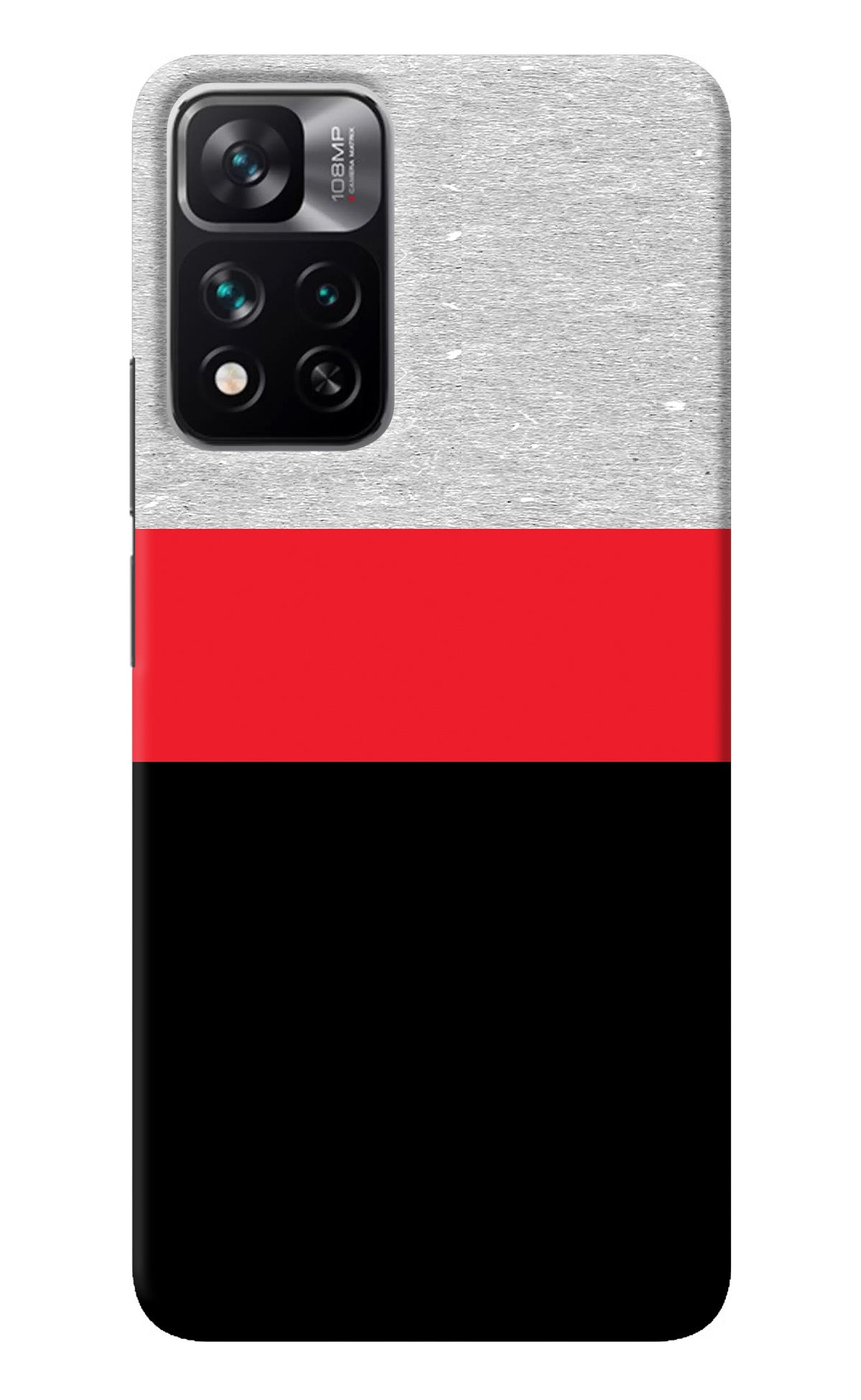 Tri Color Pattern Mi 11i 5G/11i 5G Hypercharge Back Cover