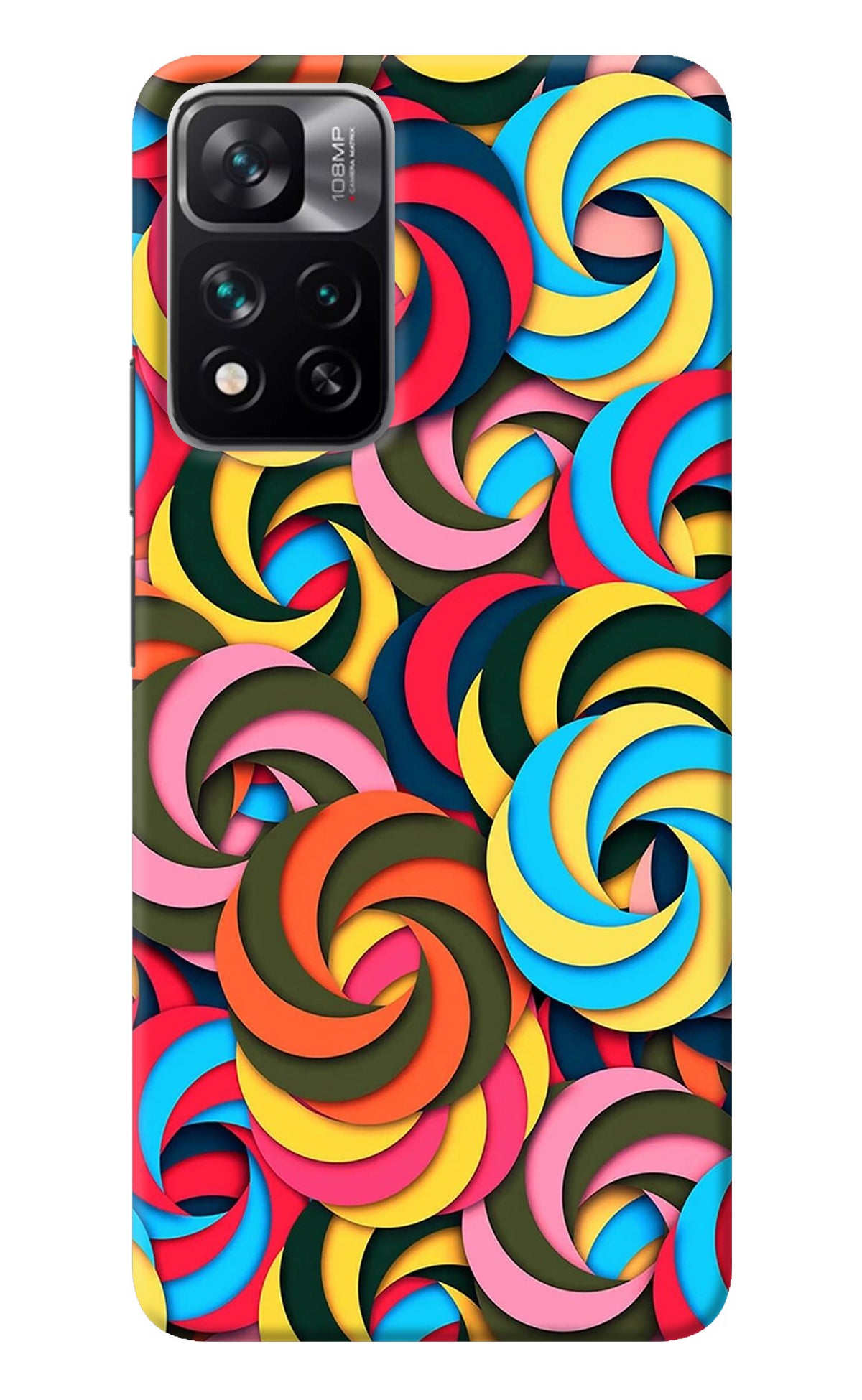 Spiral Pattern Mi 11i 5G/11i 5G Hypercharge Back Cover