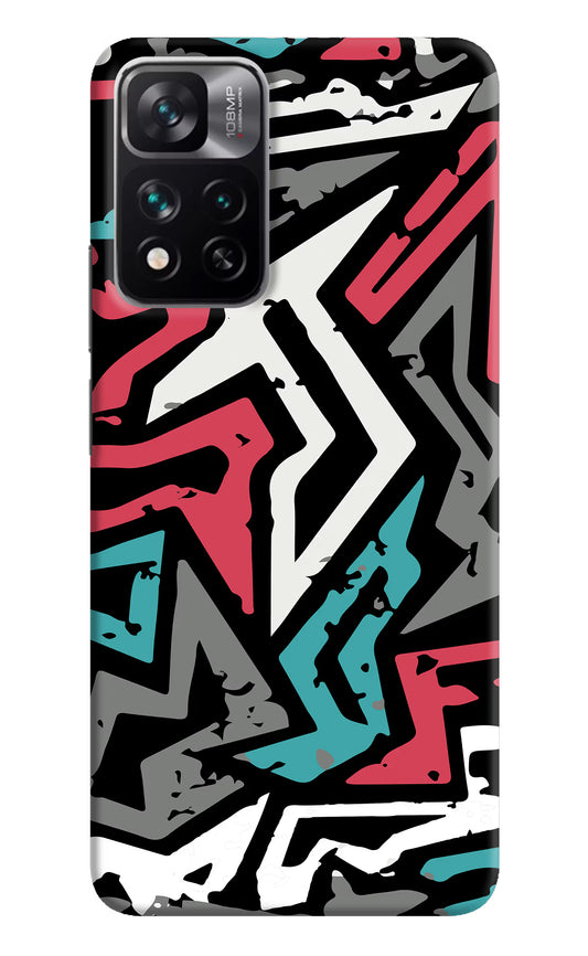 Geometric Graffiti Mi 11i 5G/11i 5G Hypercharge Hard Case Back Cover by Casekaro