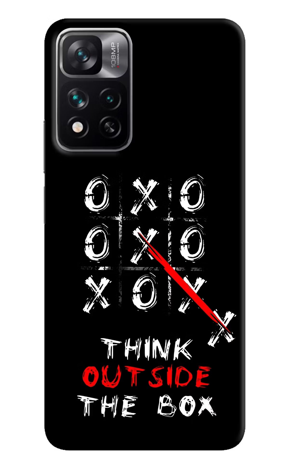 Think out of the BOX Mi 11i 5G/11i 5G Hypercharge Hard Case Back Cover by Casekaro