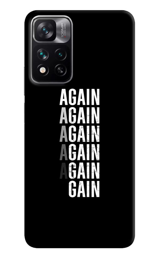 Again Again Gain Mi 11i 5G/11i 5G Hypercharge Hard Case Back Cover by Casekaro