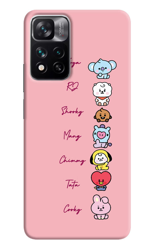 BTS names Mi 11i 5G/11i 5G Hypercharge Hard Case Back Cover by Casekaro