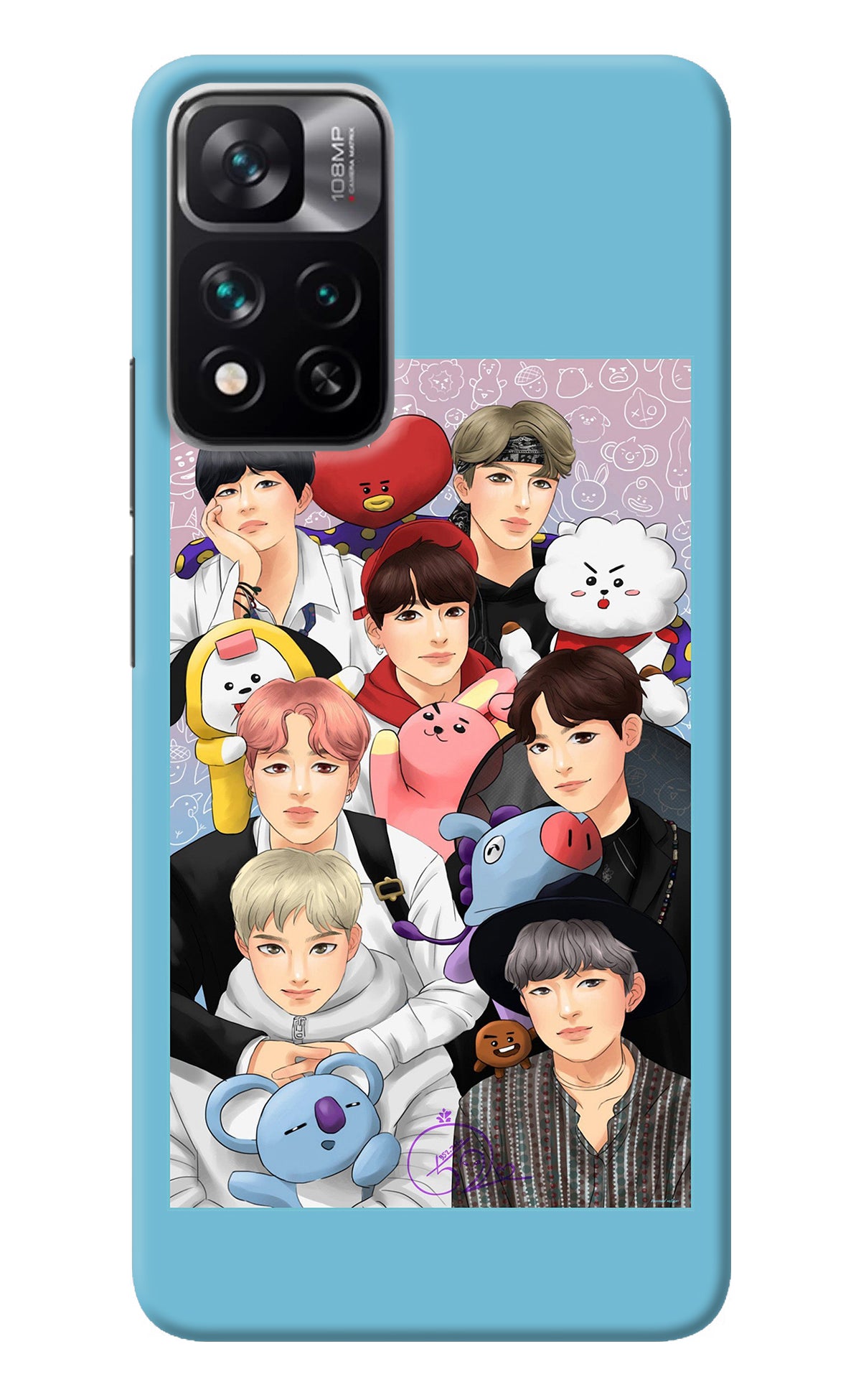 BTS with animals Mi 11i 5G/11i 5G Hypercharge Back Cover