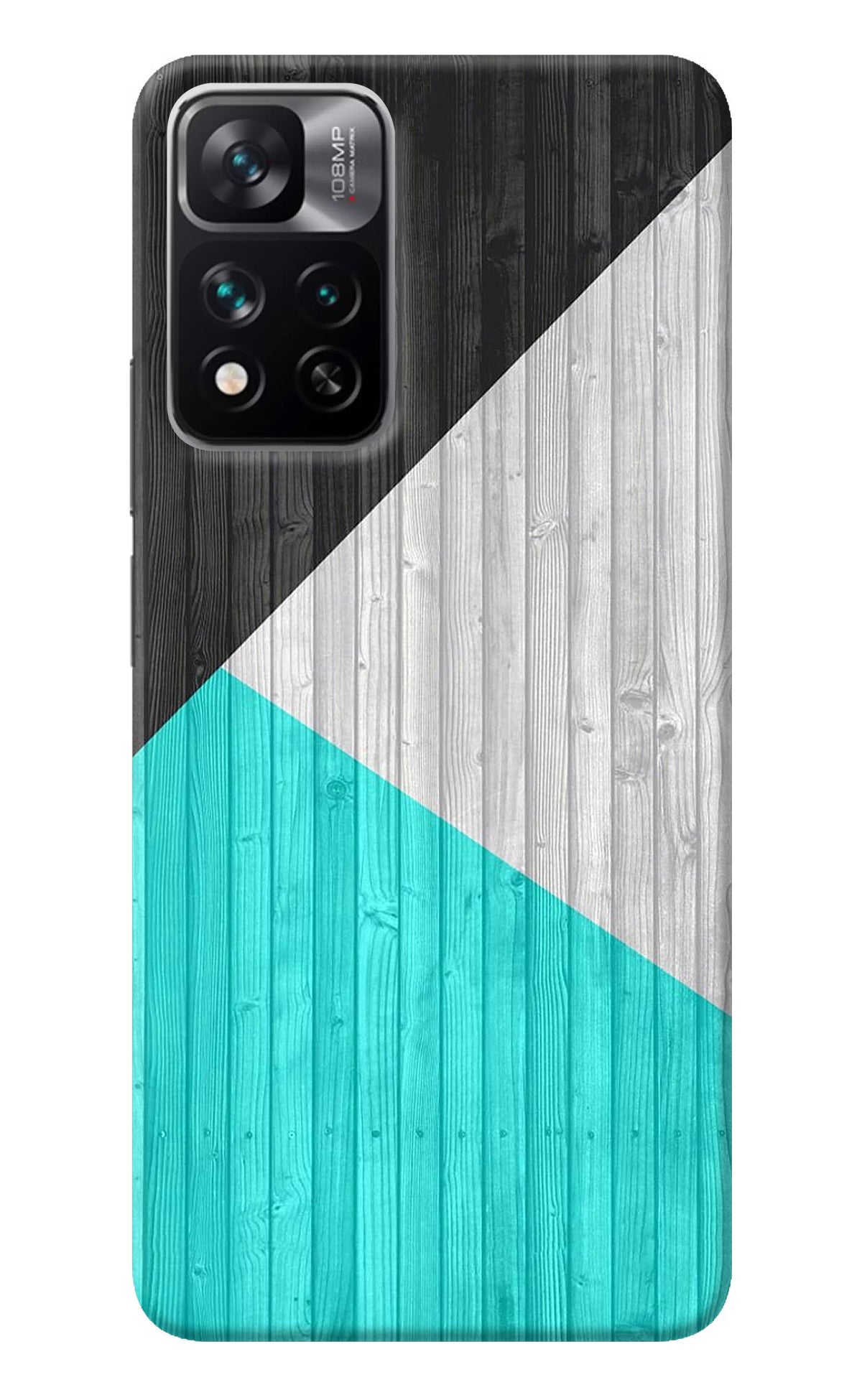 Wooden Abstract Mi 11i 5G/11i 5G Hypercharge Back Cover