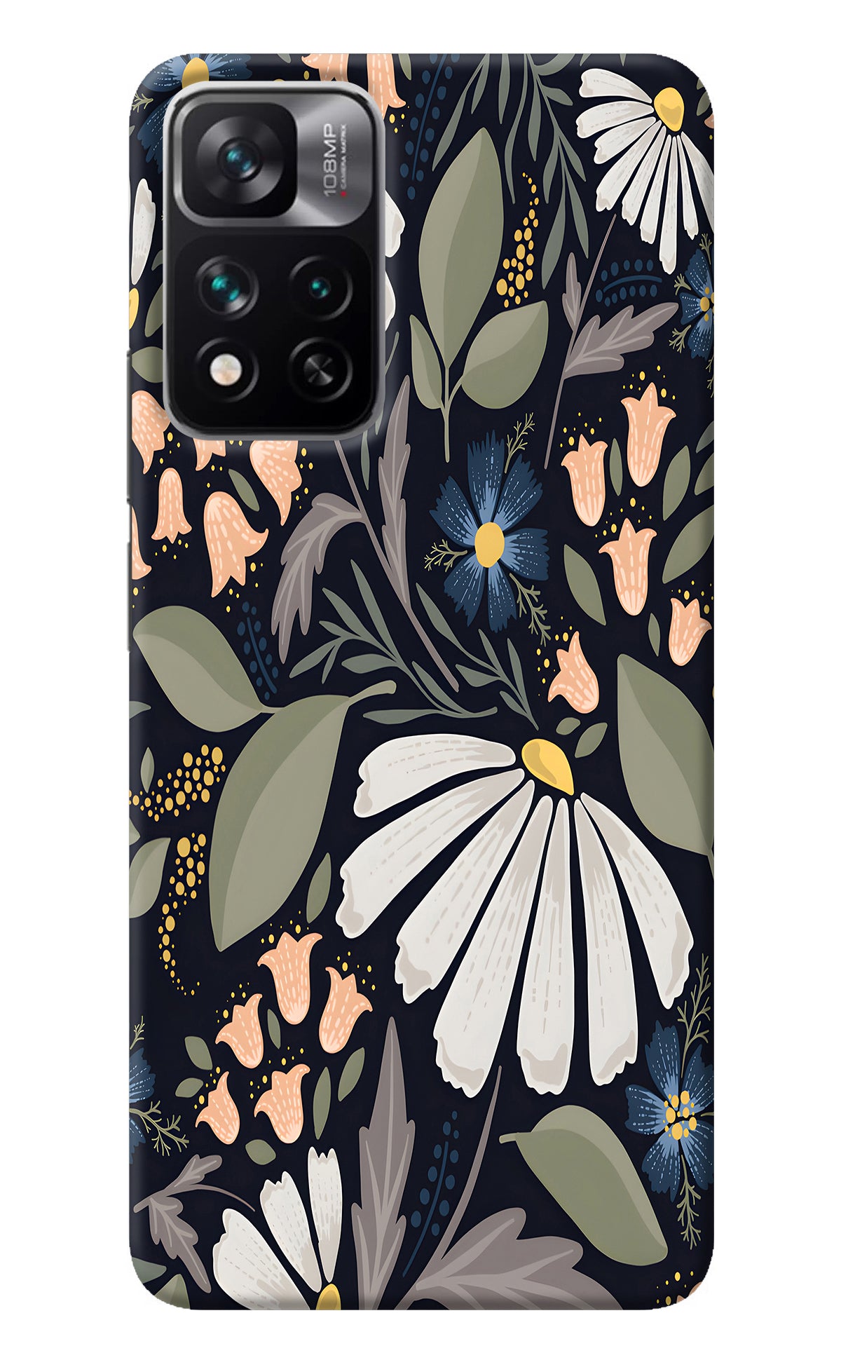 Flowers Art Mi 11i 5G/11i 5G Hypercharge Back Cover