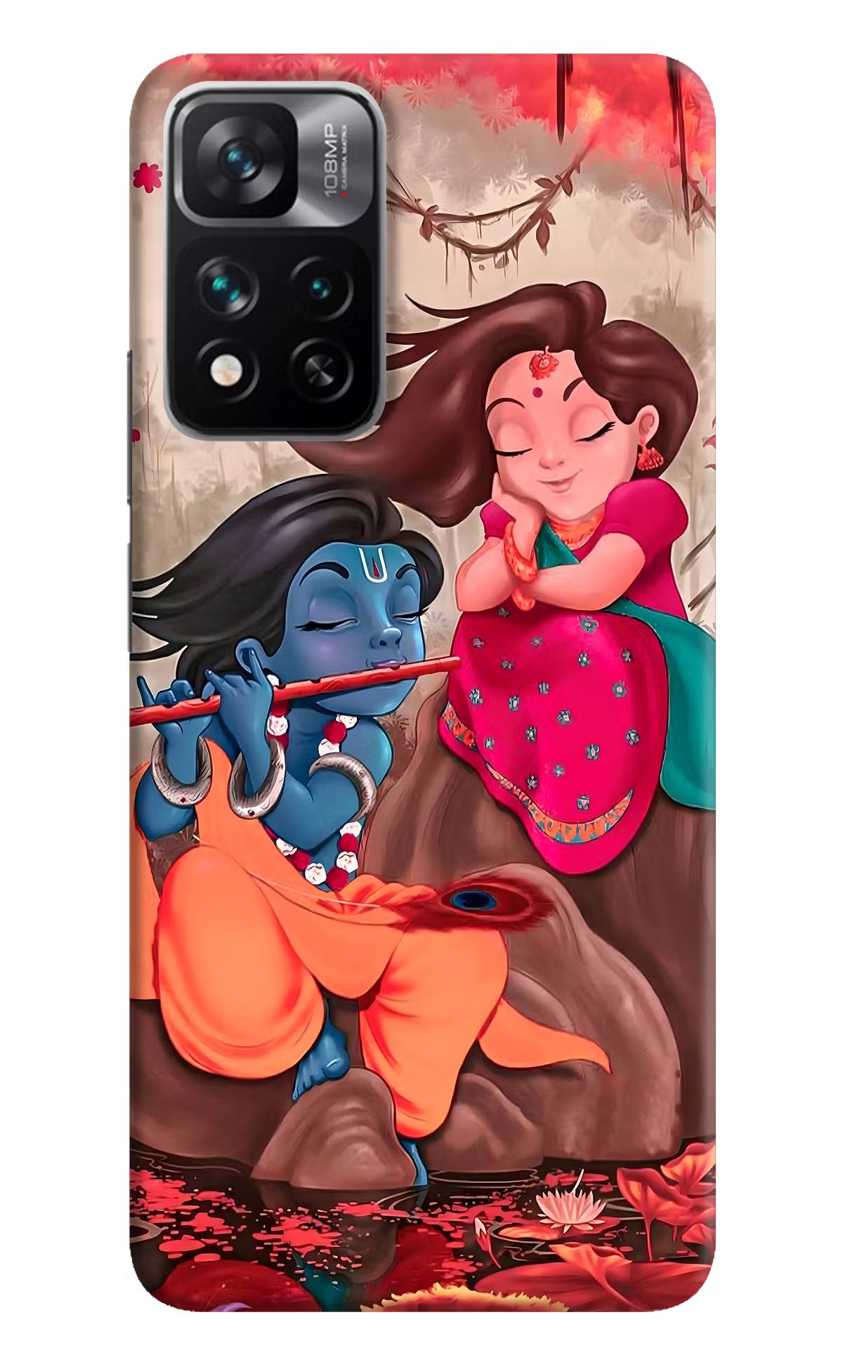 Radhe Krishna Mi 11i 5G/11i 5G Hypercharge Hard Case Back Cover by Casekaro