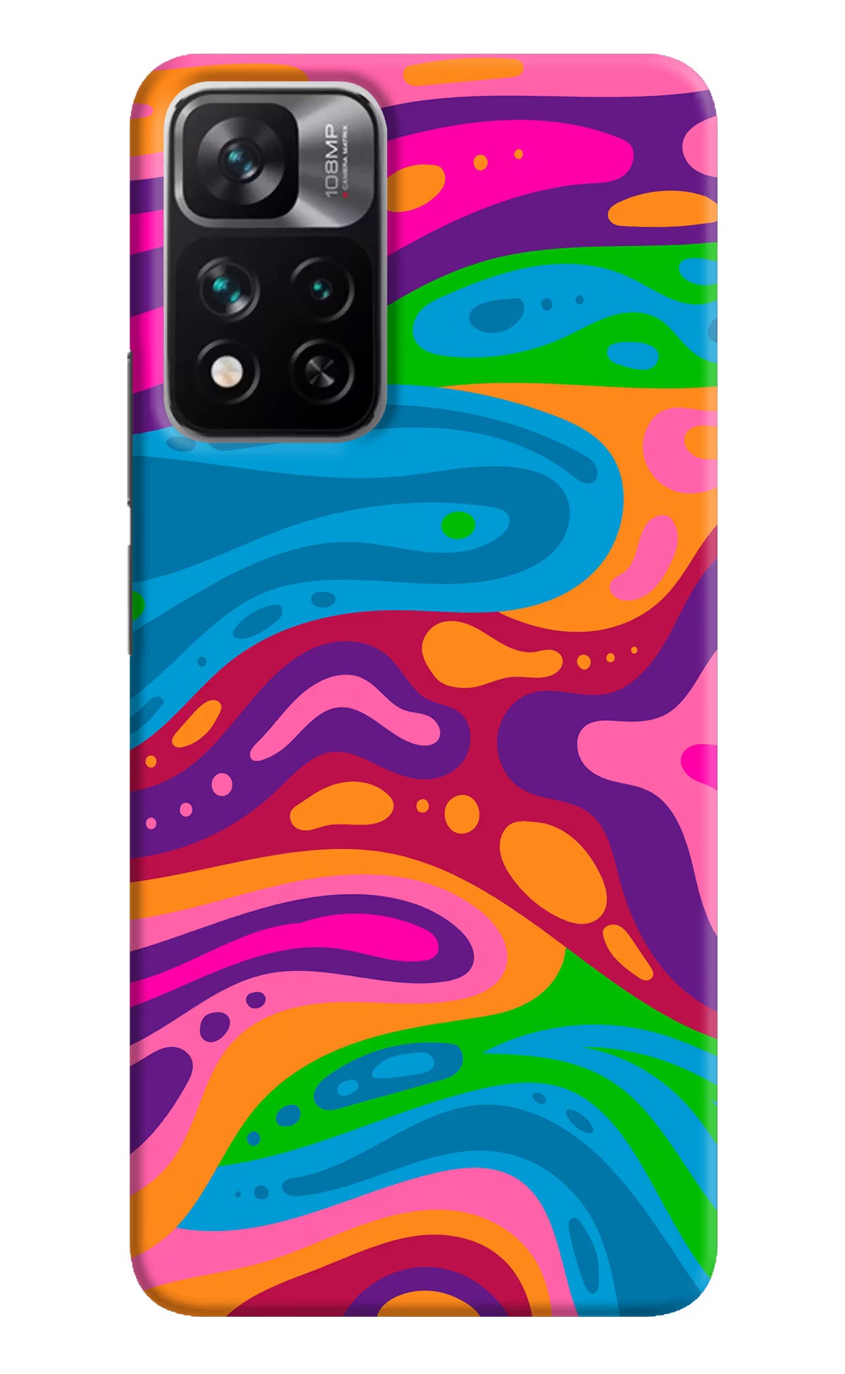 Trippy Pattern Mi 11i 5G/11i 5G Hypercharge Hard Case Back Cover by Casekaro