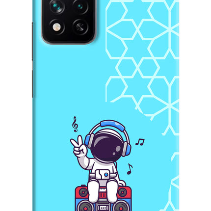 Cute Astronaut Chilling Mi 11i 5G/11i 5G Hypercharge Hard Case Back Cover by Casekaro