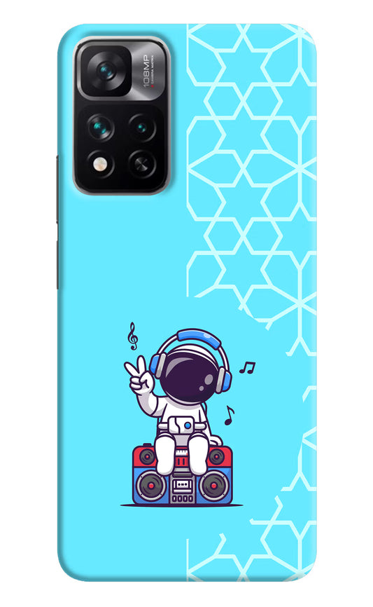 Cute Astronaut Chilling Mi 11i 5G/11i 5G Hypercharge Hard Case Back Cover by Casekaro