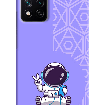Cute Astronaut Chilling Mi 11i 5G/11i 5G Hypercharge Hard Case Back Cover by Casekaro