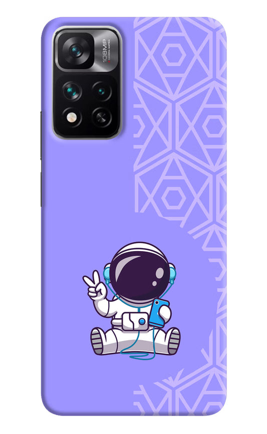 Cute Astronaut Chilling Mi 11i 5G/11i 5G Hypercharge Hard Case Back Cover by Casekaro