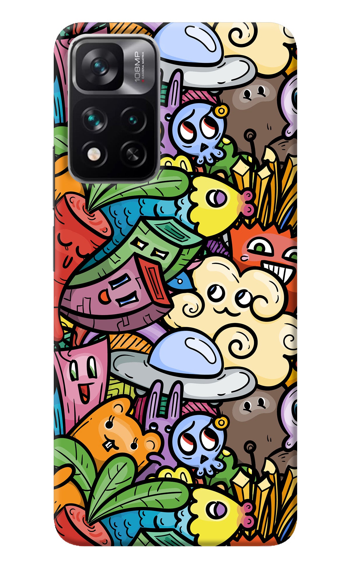 Veggie Doodle Mi 11i 5G/11i 5G Hypercharge Back Cover