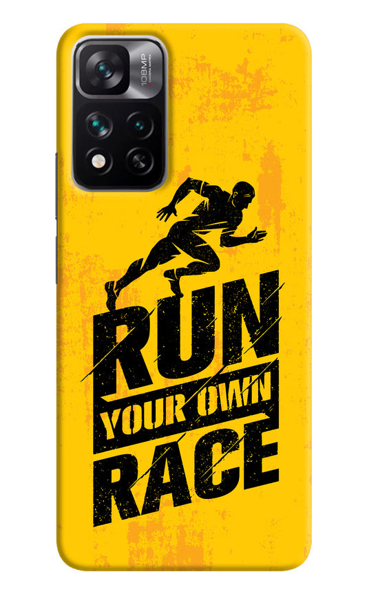 Run Your Own Race Mi 11i 5G/11i 5G Hypercharge Hard Case Back Cover by Casekaro