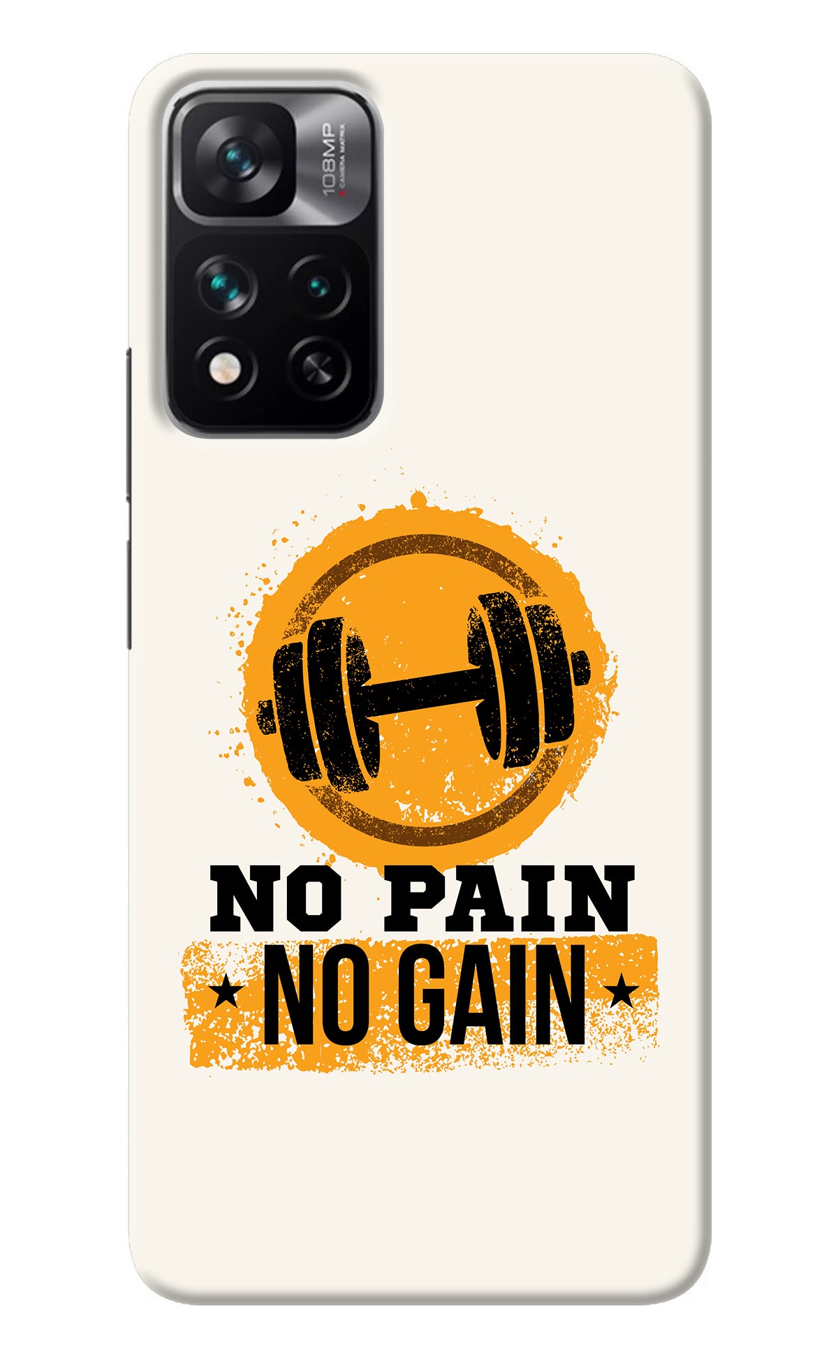 No Pain No Gain Mi 11i 5G/11i 5G Hypercharge Back Cover