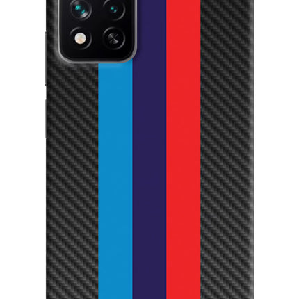 BMW Stripes Pattern Mi 11i 5G/11i 5G Hypercharge Hard Case Back Cover by Casekaro