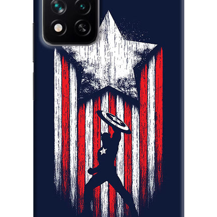 Captain America Marvel Art Mi 11i 5G/11i 5G Hypercharge Hard Case Back Cover by Casekaro