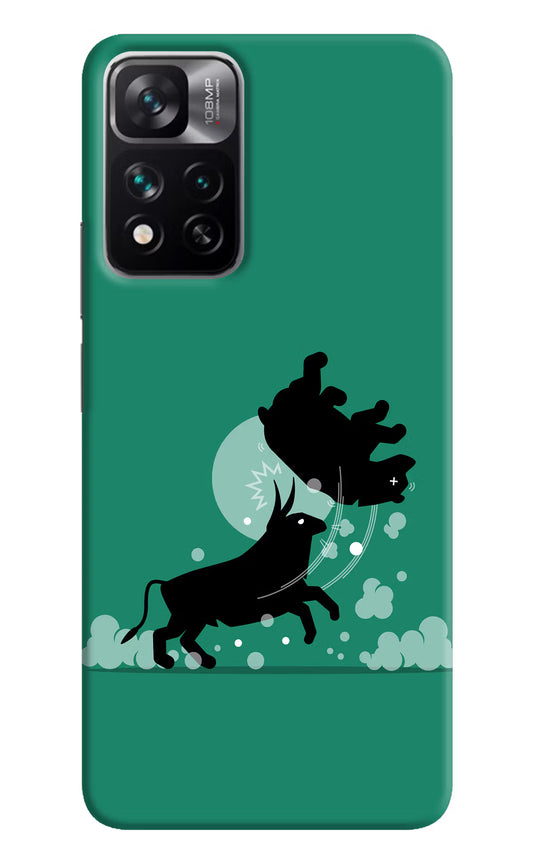 Bull Conqueror Mi 11i 5G/11i 5G Hypercharge Hard Case Back Cover by Casekaro
