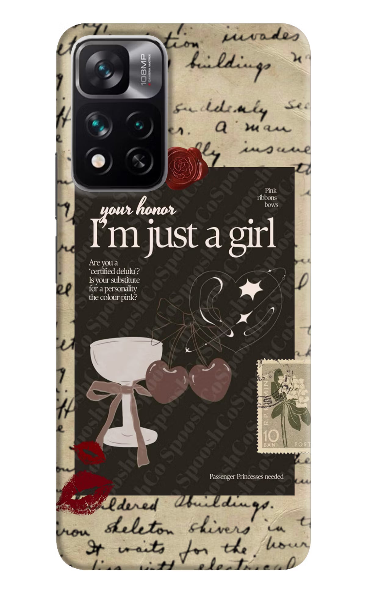 I am just a girl Mi 11i 5G/11i 5G Hypercharge Hard Case Back Cover by Casekaro