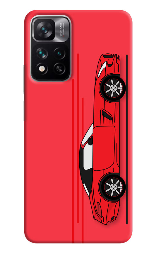 Red Velocity Mi 11i 5G/11i 5G Hypercharge Hard Case Back Cover by Casekaro