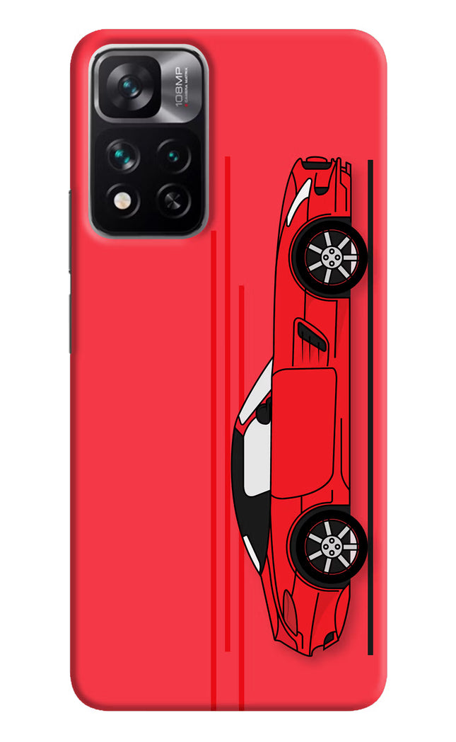 Red Velocity Mi 11i 5G/11i 5G Hypercharge Hard Case Back Cover by Casekaro