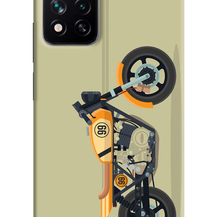 Vertical Speedster Mi 11i 5G/11i 5G Hypercharge Hard Case Back Cover by Casekaro