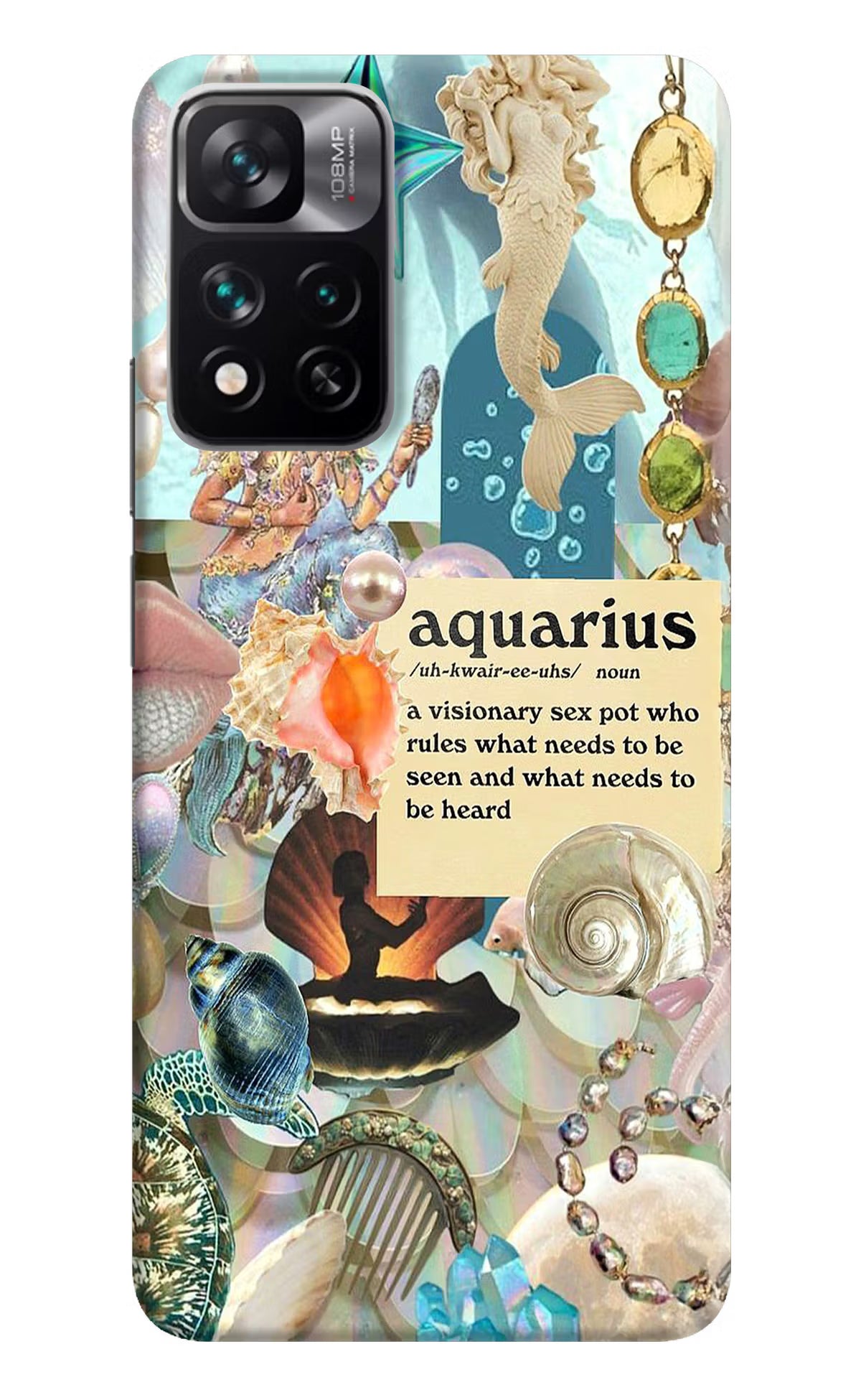 Aquarius Zodiac Mi 11i 5G/11i 5G Hypercharge Hard Case Back Cover by Casekaro