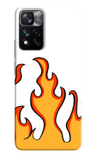 Fired Up – White Mi 11i 5G/11i 5G Hypercharge Hard Case Back Cover by Casekaro