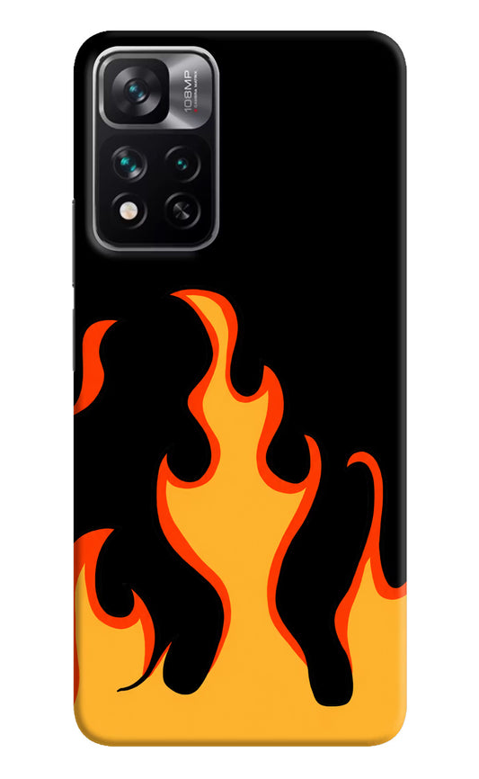 Fired Up – Black Mi 11i 5G/11i 5G Hypercharge Hard Case Back Cover by Casekaro