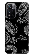 Twin Dragons Mi 11i 5G/11i 5G Hypercharge Hard Case Back Cover by Casekaro