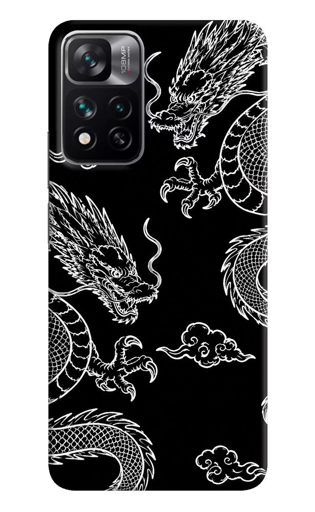 Twin Dragons Mi 11i 5G/11i 5G Hypercharge Hard Case Back Cover by Casekaro