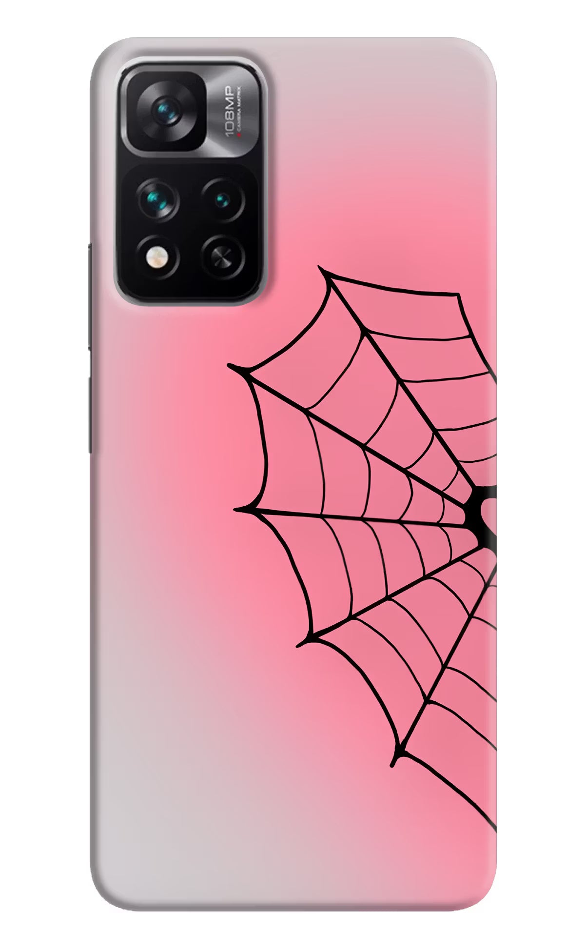 Pink Web Mi 11i 5G/11i 5G Hypercharge Back Cover