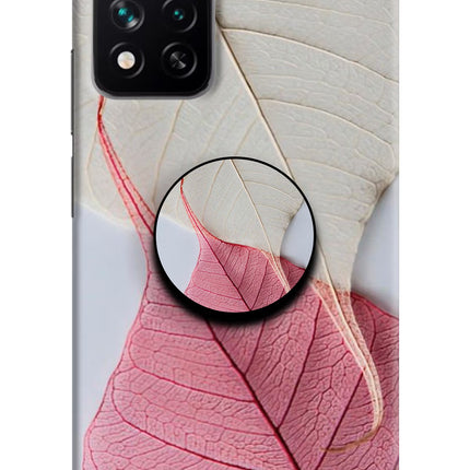 White Pink Leaf Mi 11i 5G/11i 5G Hypercharge Pop Case by Casekaro