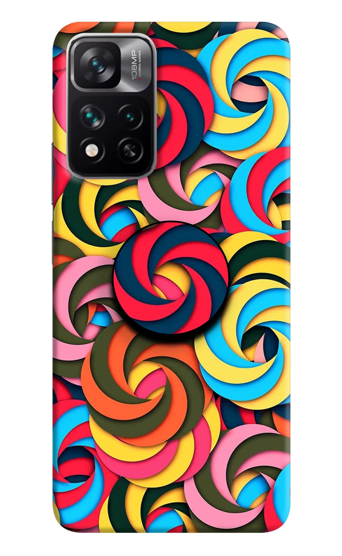 Spiral Pattern Mi 11i 5G/11i 5G Hypercharge Pop Case by Casekaro