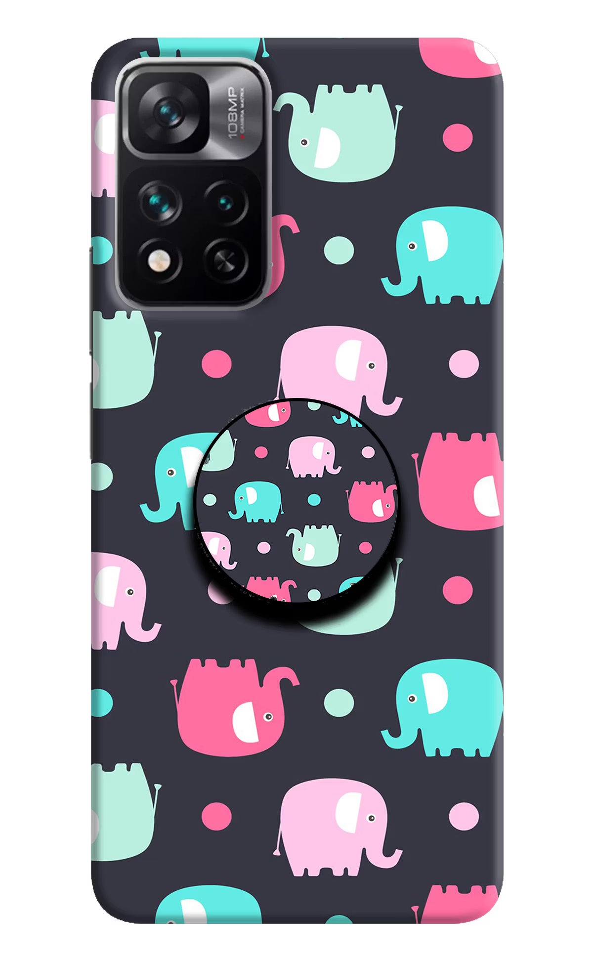 Baby Elephants Mi 11i 5G/11i 5G Hypercharge Pop Case by Casekaro