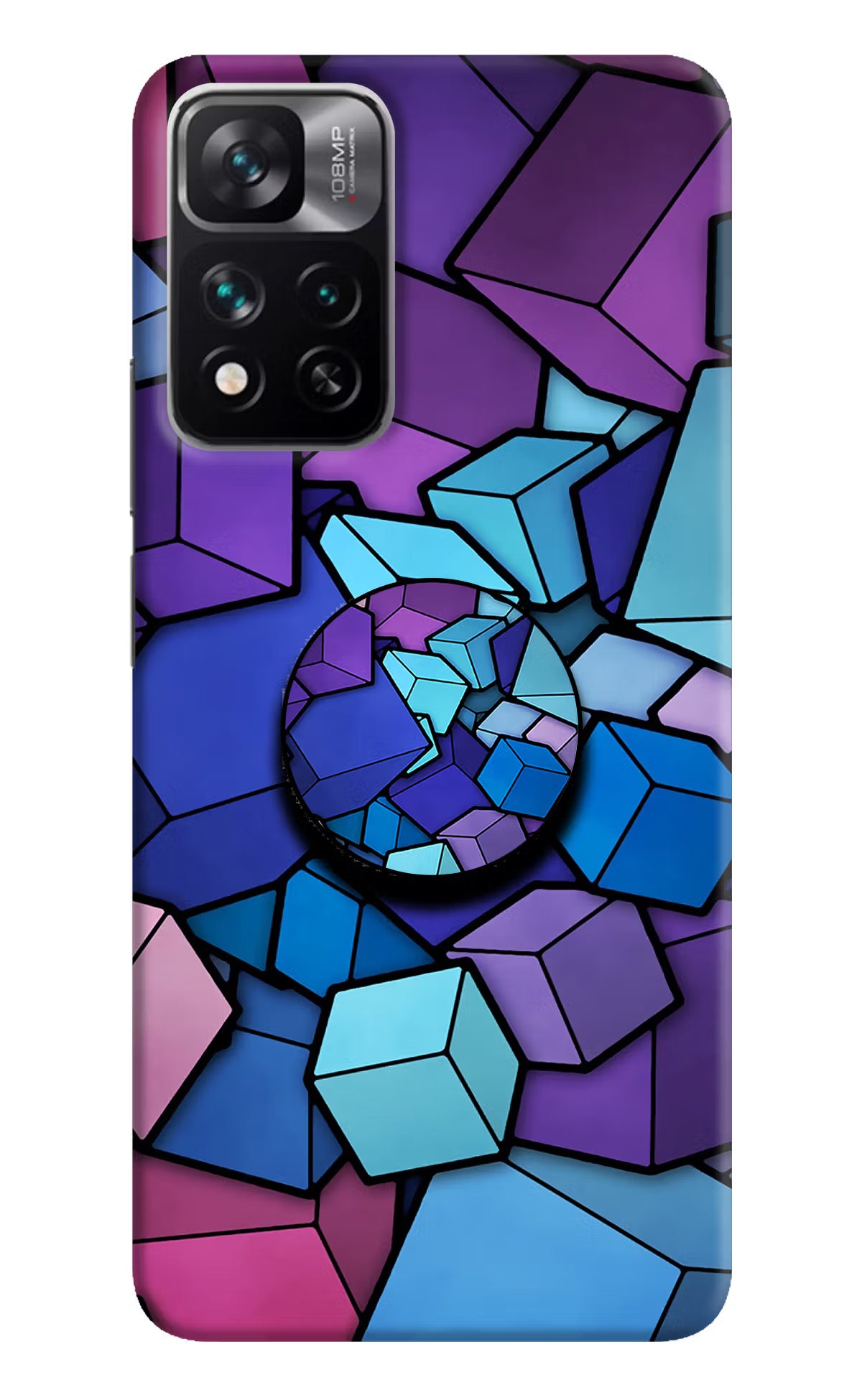 Cubic Abstract Mi 11i 5G/11i 5G Hypercharge Pop Case by Casekaro