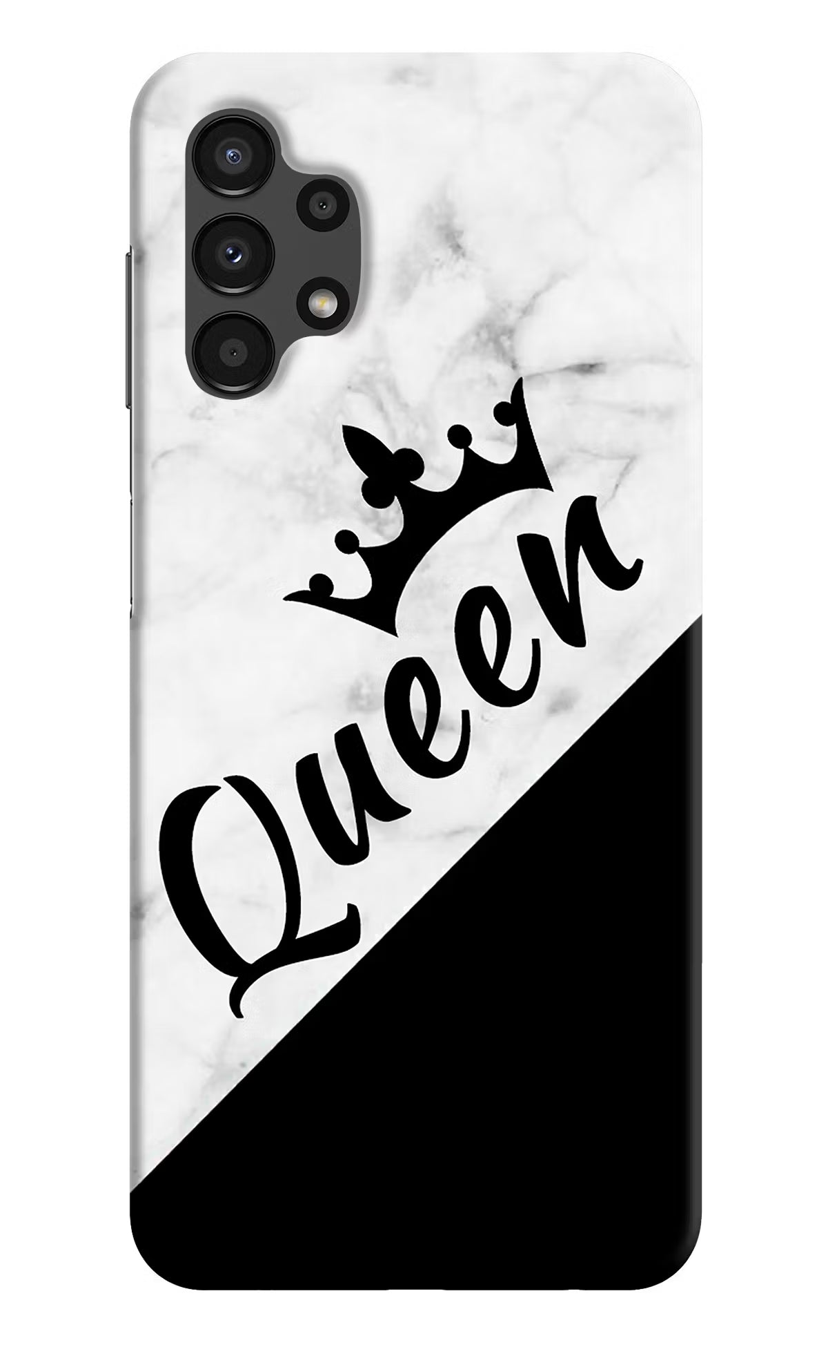 Queen Samsung A13 4G Hard Case Back Cover by Casekaro