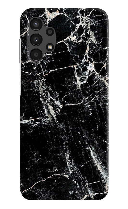 Black Marble Texture Samsung A13 4G Hard Case Back Cover by Casekaro
