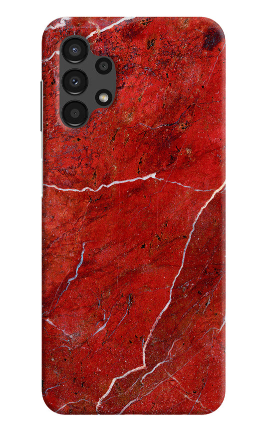 Red Marble Design Samsung A13 4G Hard Case Back Cover by Casekaro