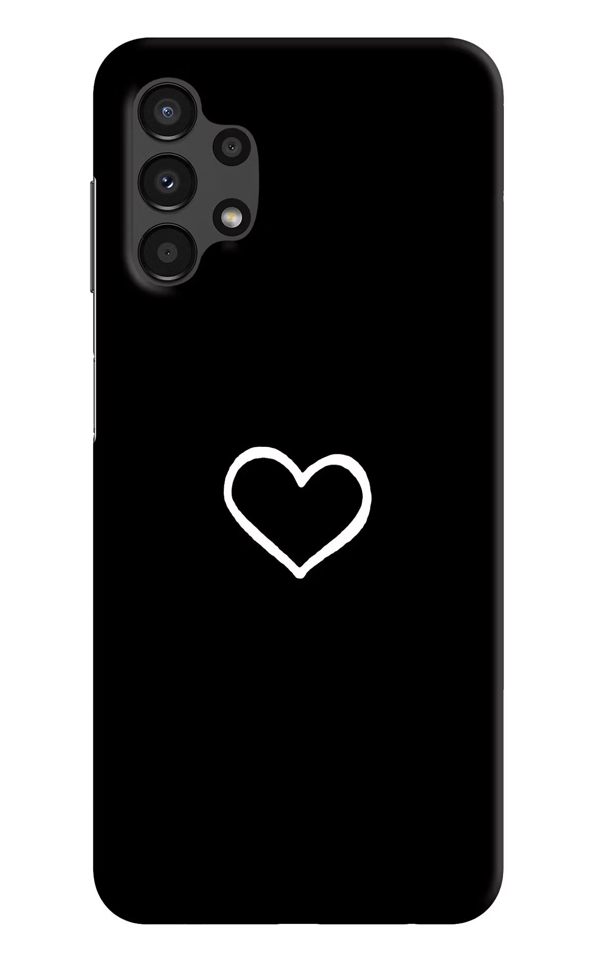 Heart Samsung A13 4G Hard Case Back Cover by Casekaro