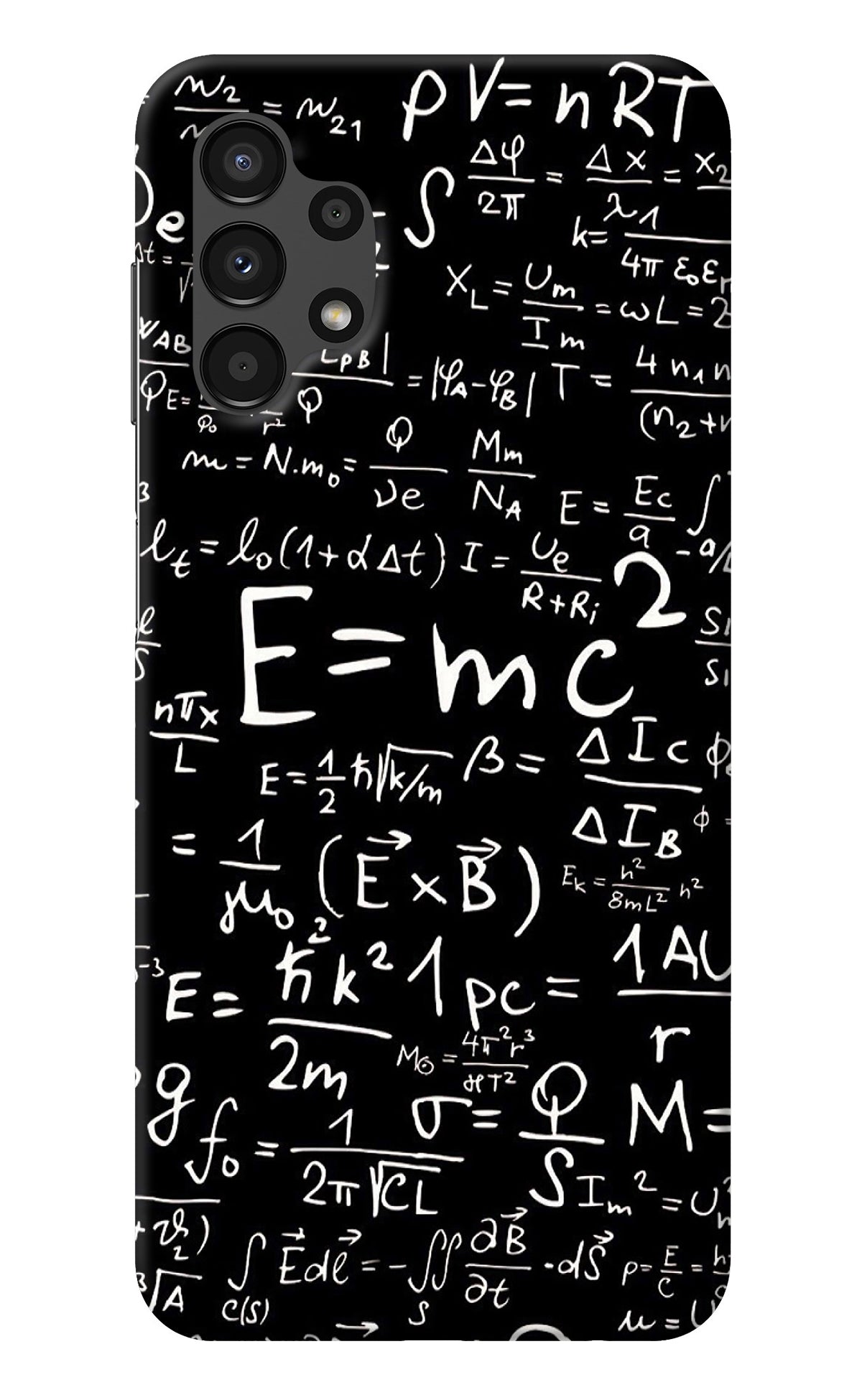 Physics Albert Einstein Formula Samsung A13 4G Back Cover