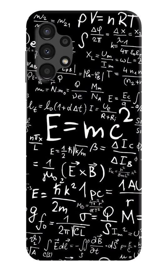 Physics Formula Samsung A13 4G Hard Case Back Cover by Casekaro
