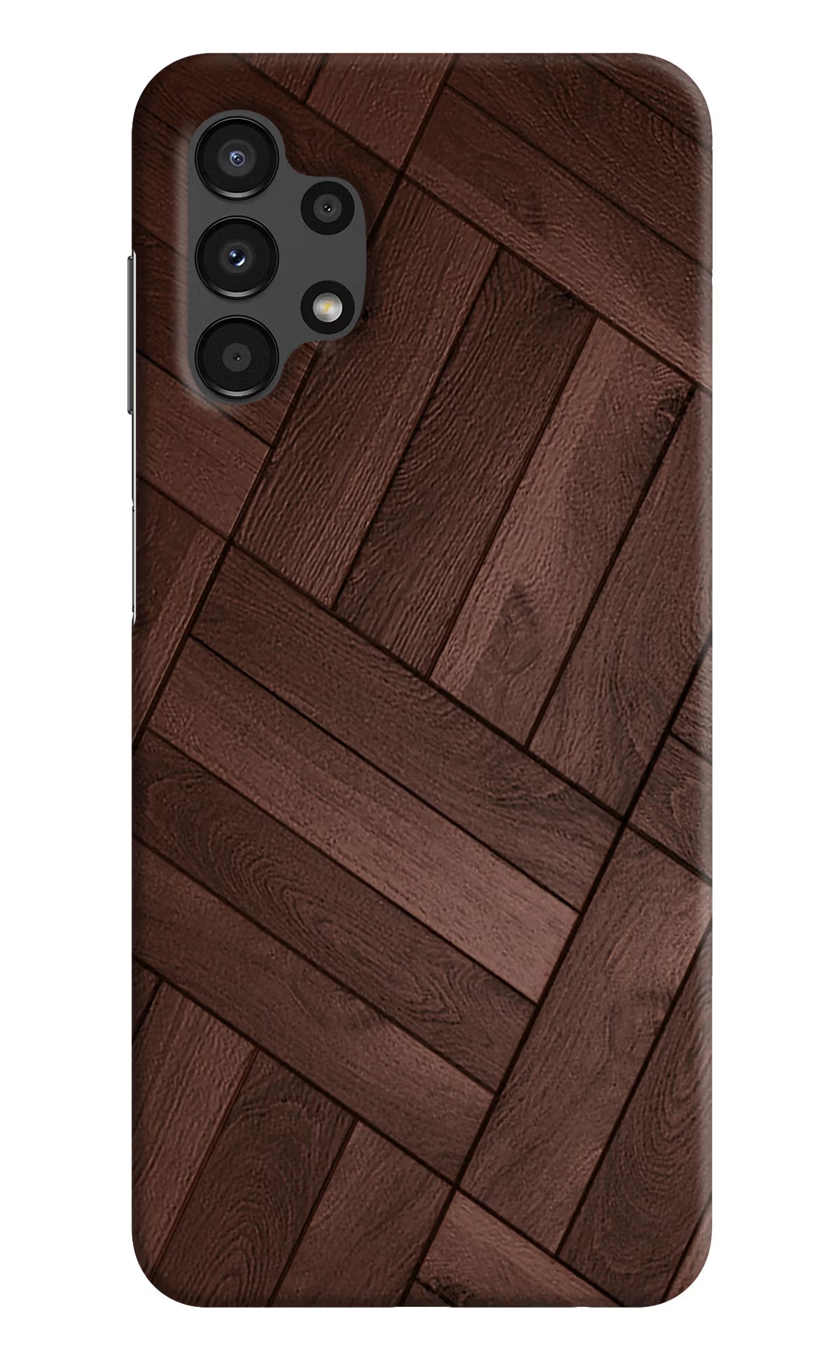 Wooden Texture Design Samsung A13 4G Hard Case Back Cover by Casekaro
