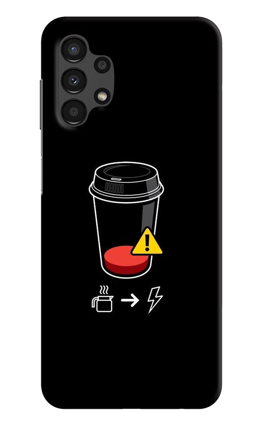 Coffee Samsung A13 4G Hard Case Back Cover by Casekaro