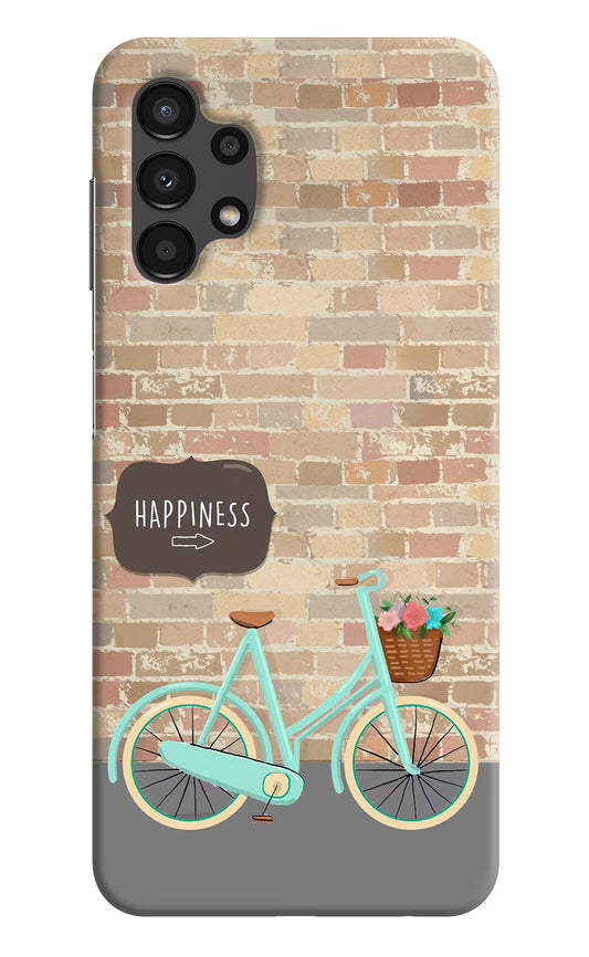 Happiness Artwork Samsung A13 4G Hard Case Back Cover by Casekaro