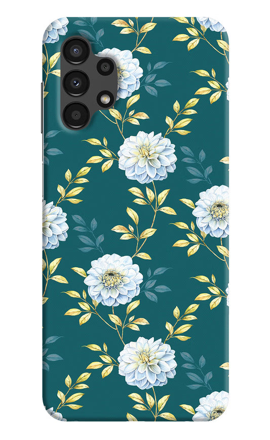 Flowers Samsung A13 4G Hard Case Back Cover by Casekaro