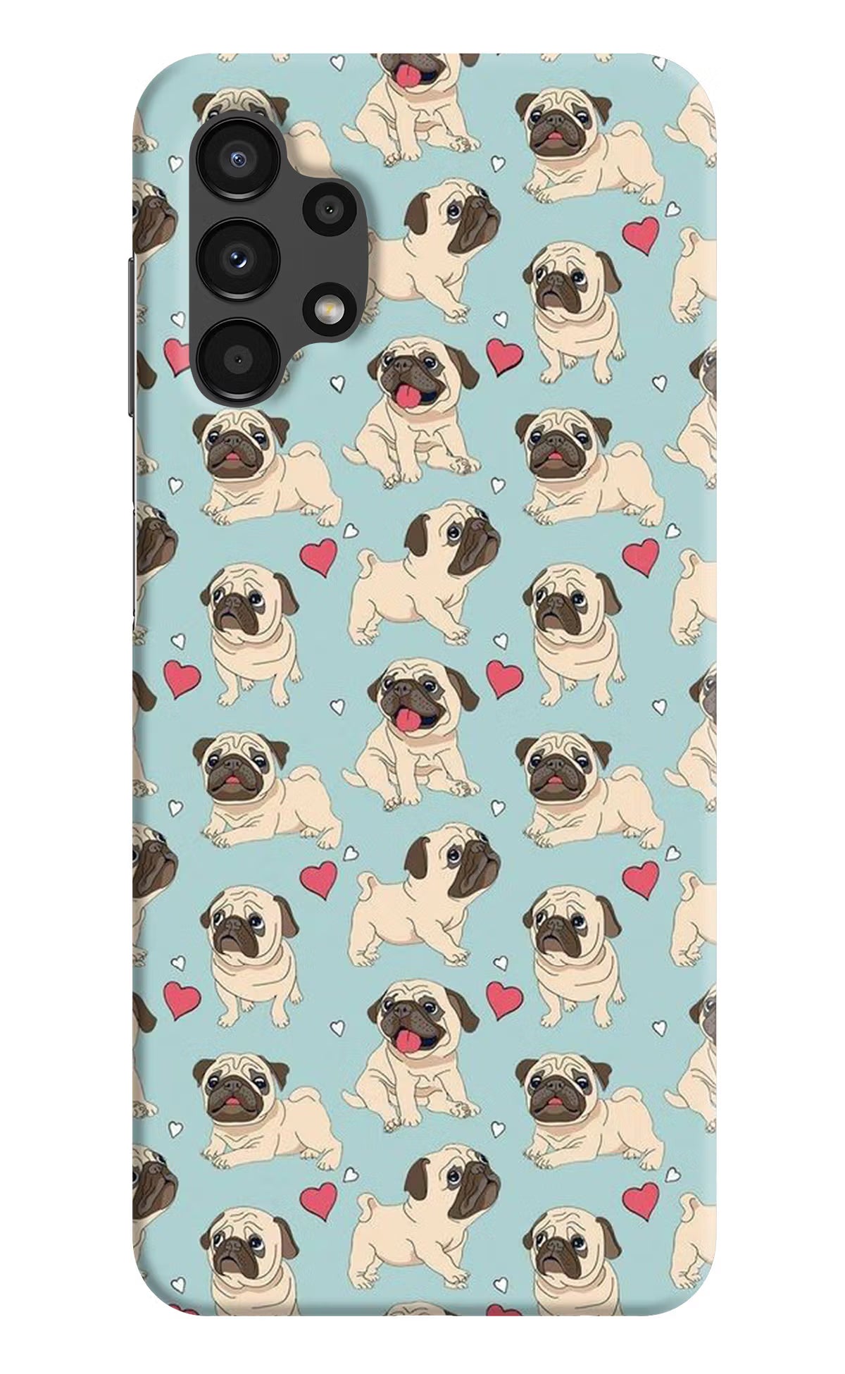 Pug Dog Samsung A13 4G Hard Case Back Cover by Casekaro