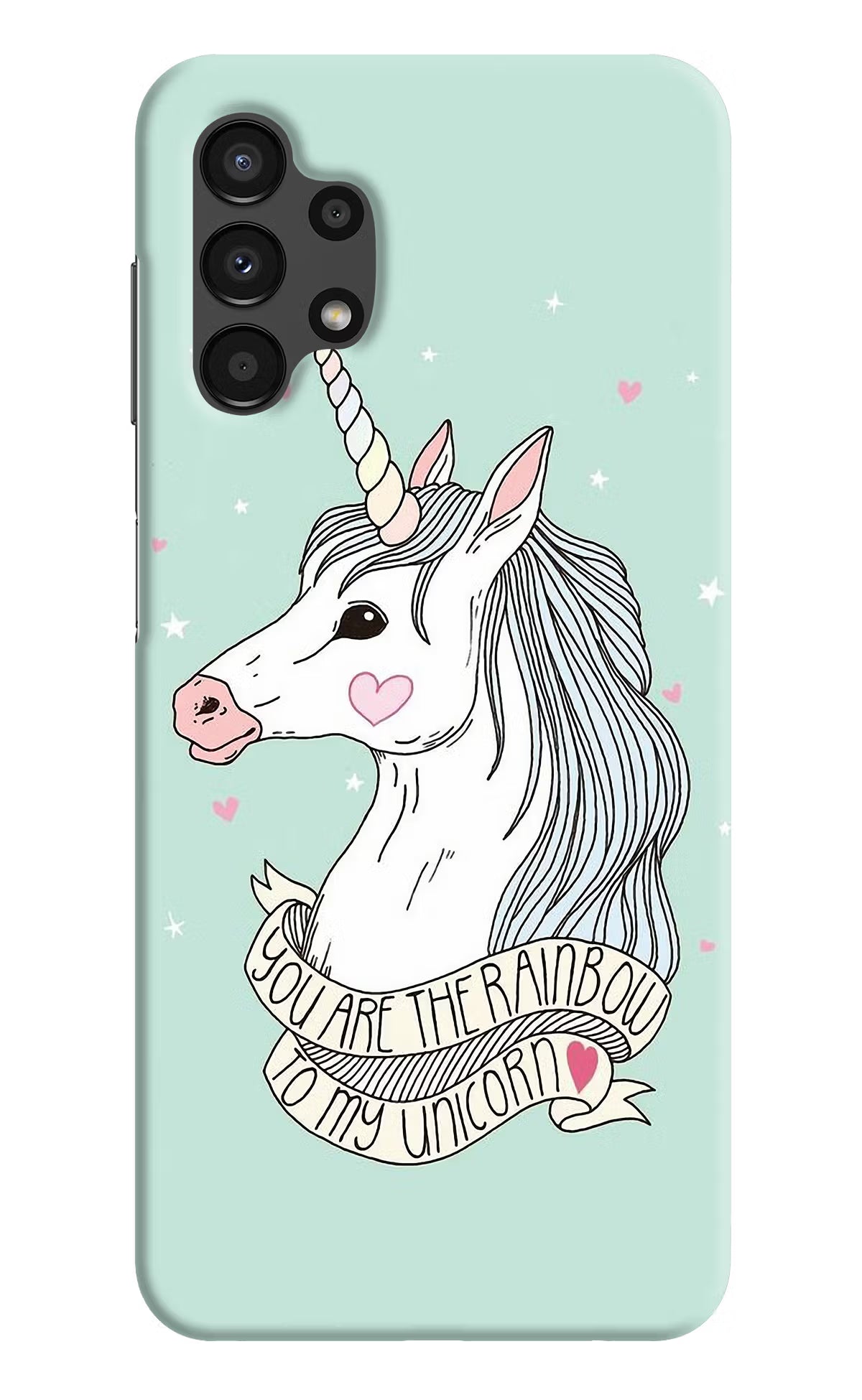 Unicorn Wallpaper Samsung A13 4G Hard Case Back Cover by Casekaro